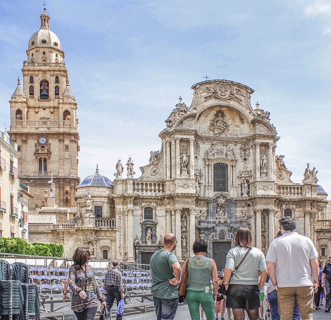 Den barokke katedralen i Murcia